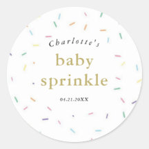 Rainbow Sprinkles Baby Sprinkle Einladung