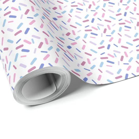 Rainbow Sprinkles Bigender Pride Flag Geschenkpapier (Rolleneckpunkt)