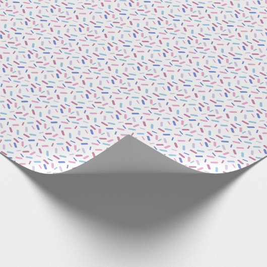 Rainbow Sprinkles Bigender Pride Flag Geschenkpapier (Ecke)