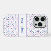 Rainbow Sprinkles Bigender Pride Flag iPhone Hülle (Rückseite (Horizontal))