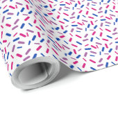 Rainbow Sprinkles Bisexuelle Stolperflagge Geschenkpapier (Rolleneckpunkt)