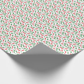 Rainbow Sprinkles Christmas Red Green Geschenkpapier (Ecke)
