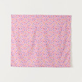 Rainbow Sprinkles Farbenfrohe Confetti Light Pink Wandteppich (Vorderseite (Horizontal))