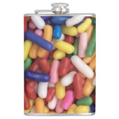 Rainbow Sprinkles Flachmann (Vorderseite)