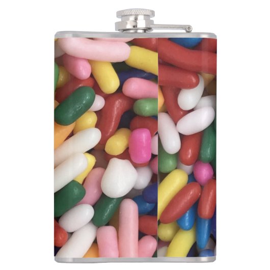 Rainbow Sprinkles Flachmann (Rückseite)