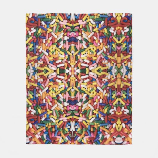 Rainbow Sprinkles Fleecedecke (Vorderseite)