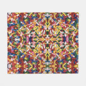 Rainbow Sprinkles Fleecedecke (Vorderseite (Horizontal))