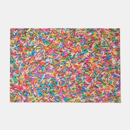 Rainbow-Sprinkles Fußmatte (Vorderseite)