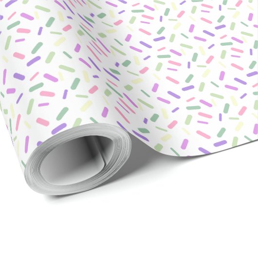 Rainbow Sprinkles Genderfade Pride Flag Geschenkpapier (Rolleneckpunkt)