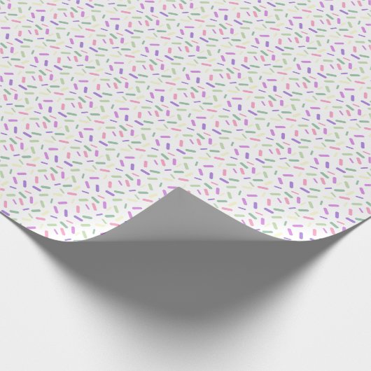 Rainbow Sprinkles Genderfade Pride Flag Geschenkpapier (Ecke)