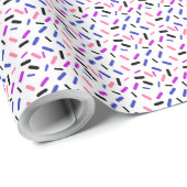 Rainbow Sprinkles GenderFluid Pride Flag Geschenkpapier (Rolleneckpunkt)