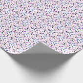 Rainbow Sprinkles GenderFluid Pride Flag Geschenkpapier (Ecke)