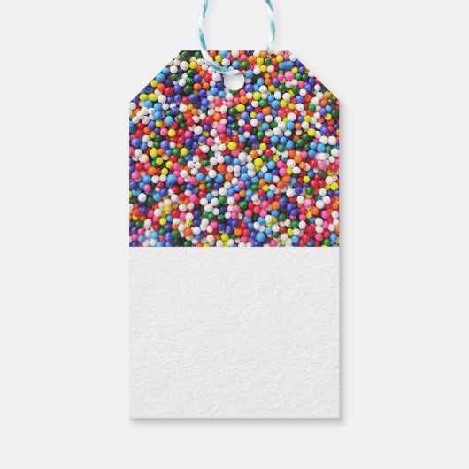Rainbow-Sprinkles Geschenkanhänger (Rückseite)