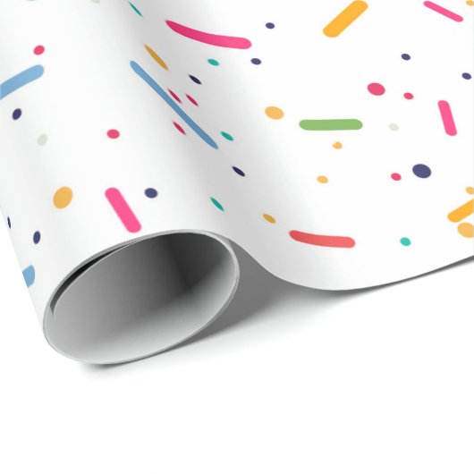 Rainbow Sprinkles Geschenkpapier (Rolleneckpunkt)