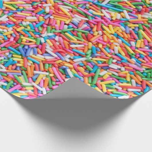 Rainbow-Sprinkles Geschenkpapier (Ecke)