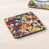 Rainbow Sprinkles Getränkeuntersetzer (Linke Seite)