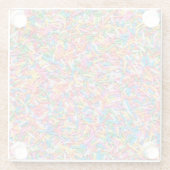 Rainbow-Sprinkles Glasuntersetzer (Rückseite)