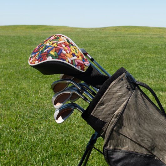 Rainbow Sprinkles Golf Headcover (In SItu)