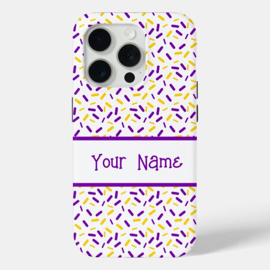 Rainbow Sprinkles Intersex Pride Flag Case-Mate iPhone Hülle (Rückseite)