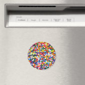 Rainbow-Sprinkles Magnet (In Situ (Geschirrspüler))