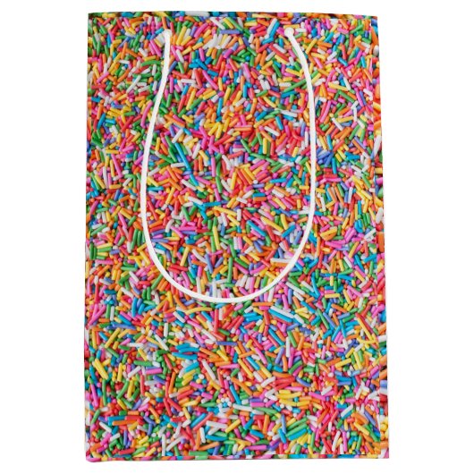 Rainbow-Sprinkles Mittlere Geschenktüte (Vorderseite)
