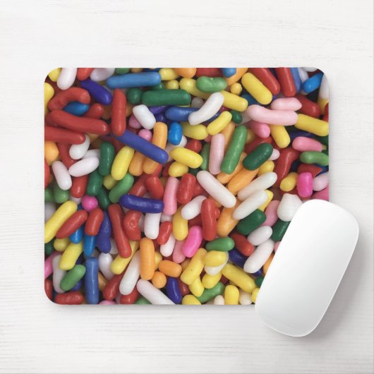 Rainbow Sprinkles Mousepad (Mit Mouse)