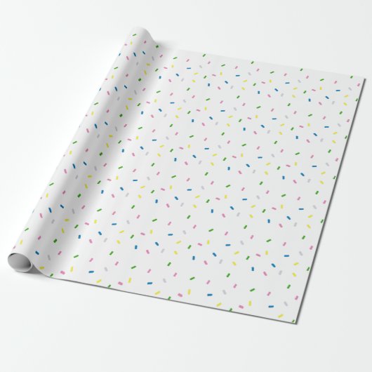Rainbow Sprinkles Muster Geschenkpapier (Ungerollt)