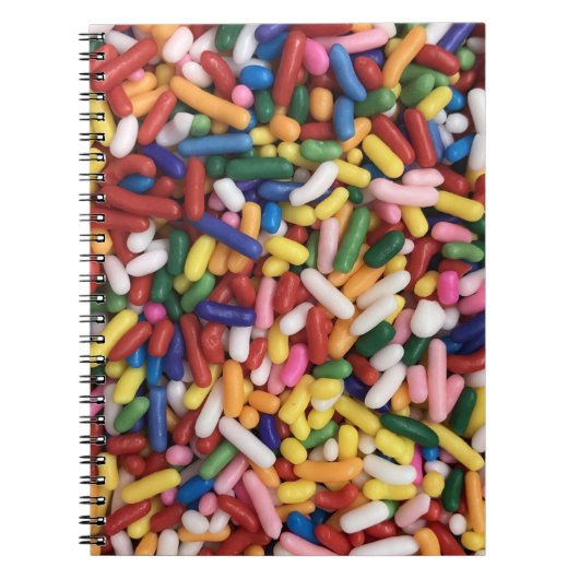 Rainbow Sprinkles Notizblock (Vorderseite)