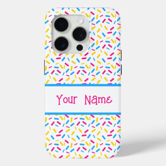 Rainbow Sprinkles Pansexual Pride Flag Case-Mate iPhone Hülle (Rückseite)