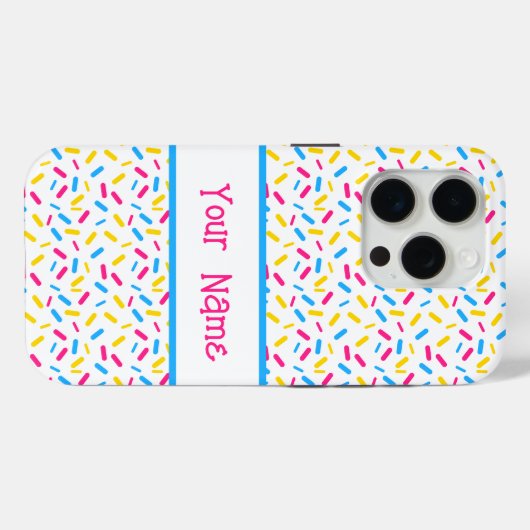 Rainbow Sprinkles Pansexual Pride Flag Case-Mate iPhone Hülle (Rückseite (Horizontal))