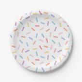 Rainbow Sprinkles Paper Plate Pappteller (Vorderseite)