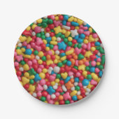 Rainbow sprinkles pappteller (Vorderseite)