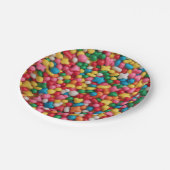 Rainbow sprinkles pappteller (Schrägansicht)