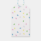 Rainbow Sprinkles Pattern Geschenktasten Geschenkanhänger (Rückseite)