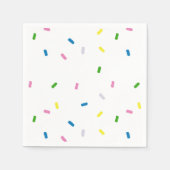 Rainbow Sprinkles Pattern Napkin Serviette (Vorderseite)