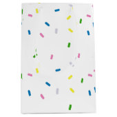 Rainbow Sprinkles Pattern-Party Mittlere Geschenktüte (Vorderseite)