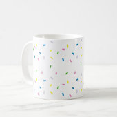 Rainbow Sprinkles Pattern Tasse (Vorderseite Links)