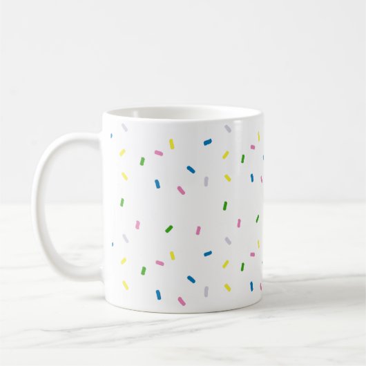 Rainbow Sprinkles Pattern Tasse (Links)