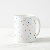 Rainbow Sprinkles Pattern Tasse (VorderseiteRechts)
