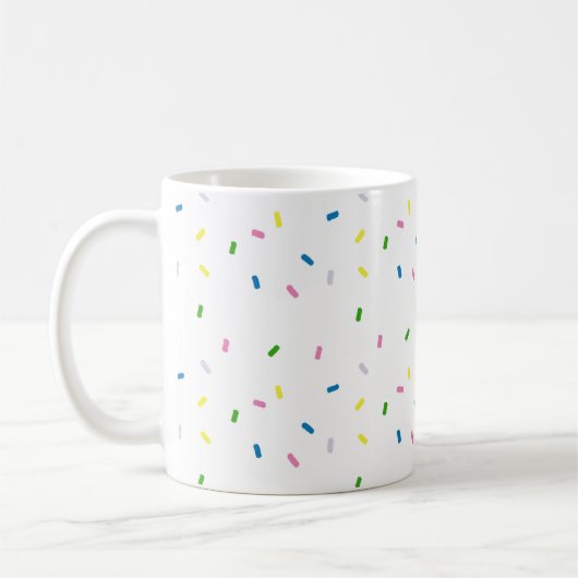 Rainbow Sprinkles Pattern Tasse (Links)