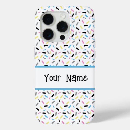 Rainbow Sprinkles Polygender Pride Flag Case-Mate iPhone Hülle (Rückseite)