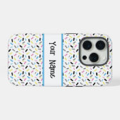Rainbow Sprinkles Polygender Pride Flag iPhone Hülle (Rückseite (Horizontal))