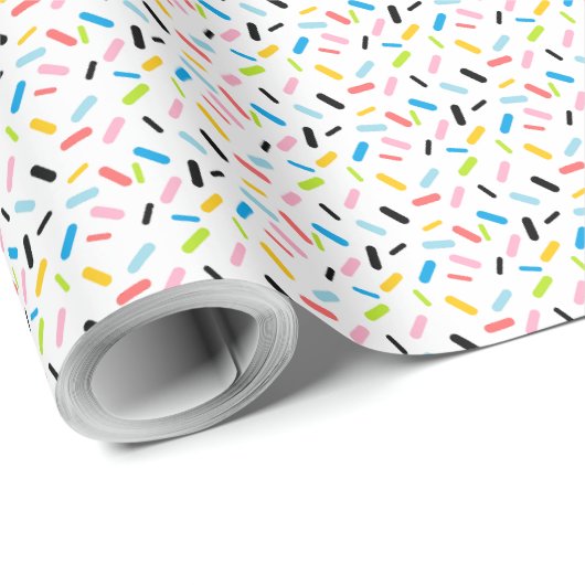 Rainbow Sprinkles, Quee Stolperflagge Geschenkpapier (Rolleneckpunkt)
