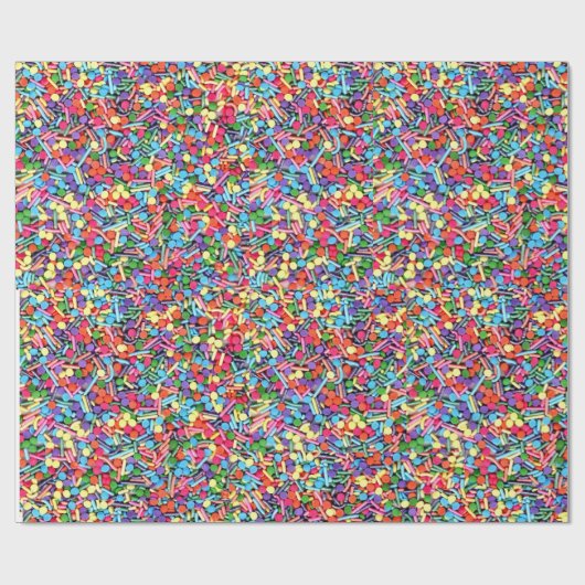 Rainbow Sprinkles Rainbow Jimmies Geschenkpapier (Flach)