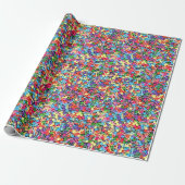 Rainbow Sprinkles Rainbow Jimmies Geschenkpapier (Ungerollt)