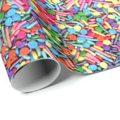 Rainbow Sprinkles Rainbow Jimmies Geschenkpapier (Rolleneckpunkt)