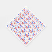 Rainbow Sprinkles Red White Blue American Flag Serviette (Ecke)