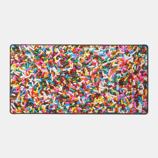 Rainbow Sprinkles Schreibtischunterlage (Vorderseite)