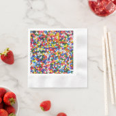 Rainbow-Sprinkles Serviette (Beispiel)