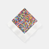 Rainbow-Sprinkles Serviette (Ecke)